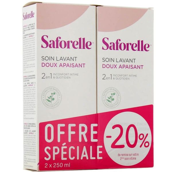 Saforelle Soin Lavant doux 2x250ml