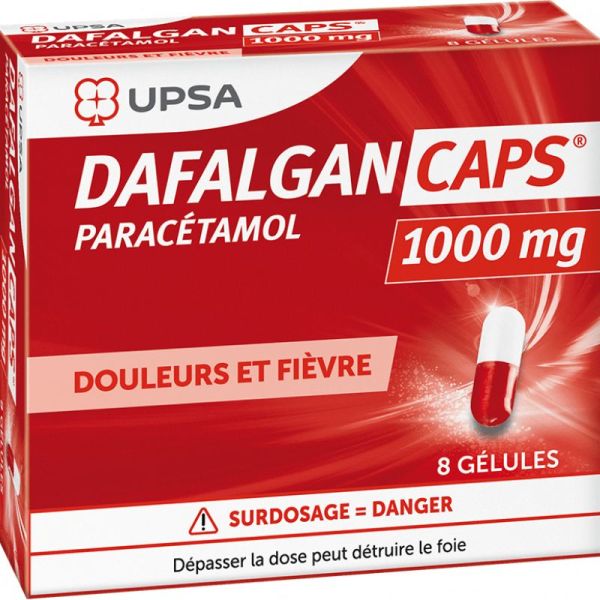 Dafalgan Caps 100mg Gelules X8