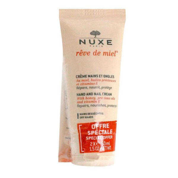 Nuxe Miel Crème hydratante Main ongles 2x50ml