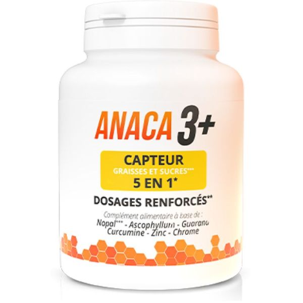 Anaca3 + Capteur Graisses et sucres 120 gélules 5 en 1 Date courte