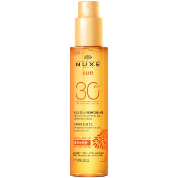 SUN huile bronzante haute protection SPF30 150ml