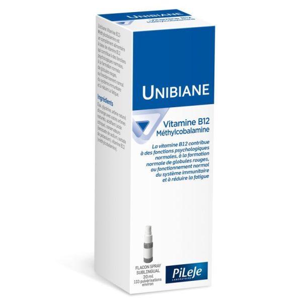 Pileje UNIBIANE Vitamine B12 Spray 20ml