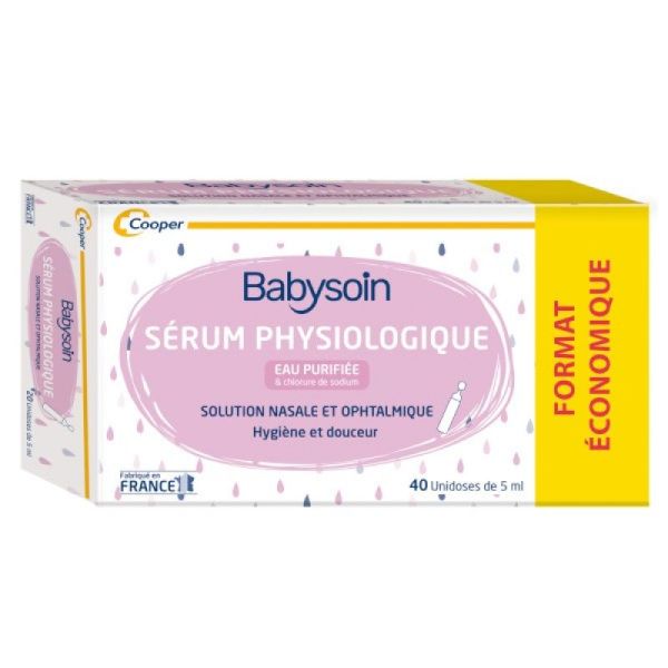 Babysoin Sérum Physiologique 40 Unidoses de 5 ml