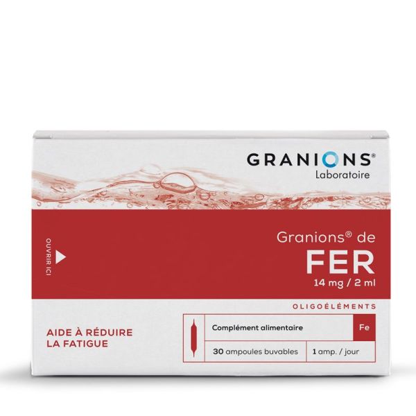 Granions De Fer Ampoules Buvable 2ml x30