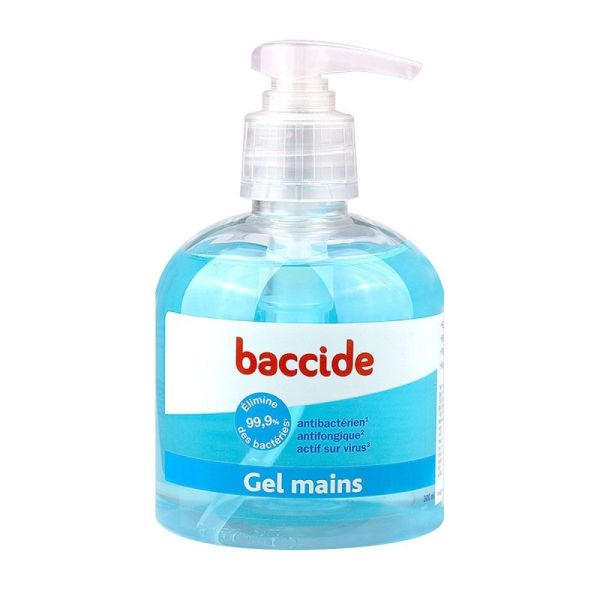 Baccide Gel hydro-alcoolique Main Sans rinçage bleu 300ml