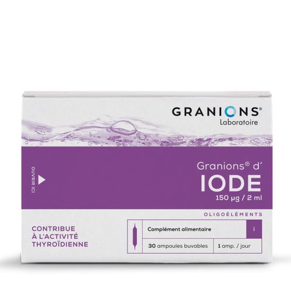 Granions Iode Ampoules Buvables 2mlx30