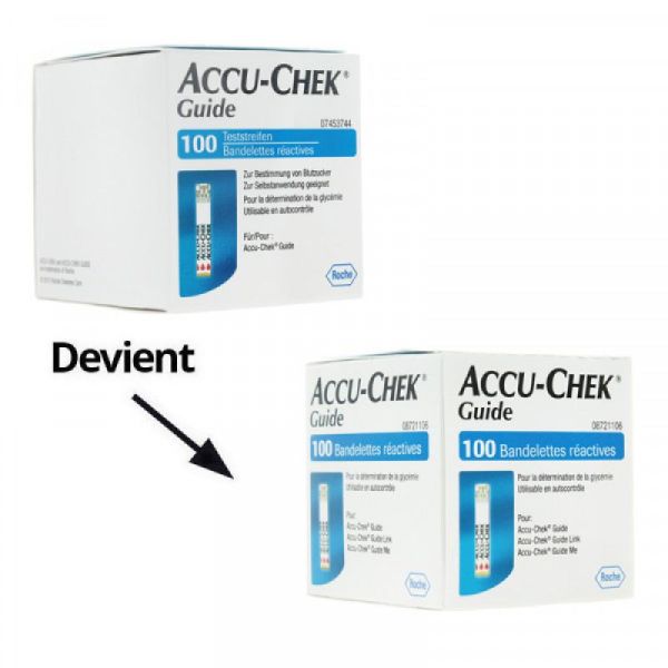 Accu-Chek Guide Bandelettes pour appareil de glycémie x100