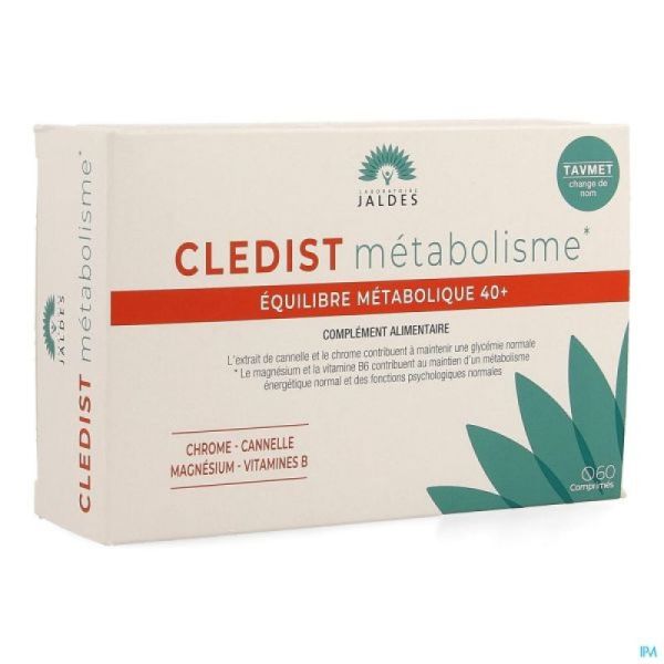 Cledist Metabolisme Equilibre Métabolique 40+ 60 comprimés