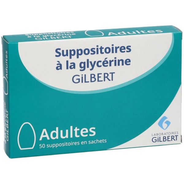 Gilbert Glycérine Suppositoires Adultes x50