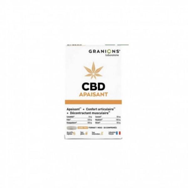 GRANIONS CBD APAISANT 30 CP