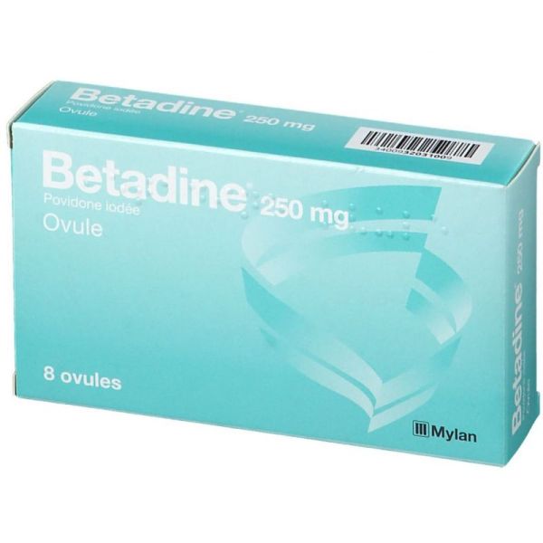 Betadine 250mg Ovules gynécologiques x8
