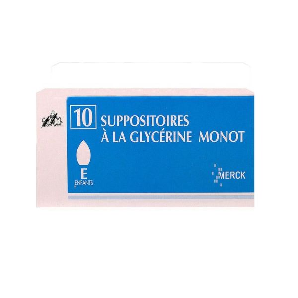 Glycerine Suppositoires Enfant Monot X10