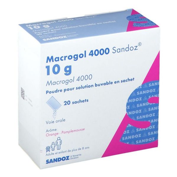 Macrogol 4 000 10g Sandoz Sachet X