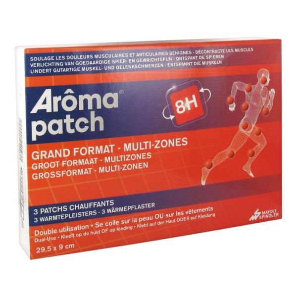 Aroma Patch Chauffant Grand Format multi-zones 29.5x9cm  x3