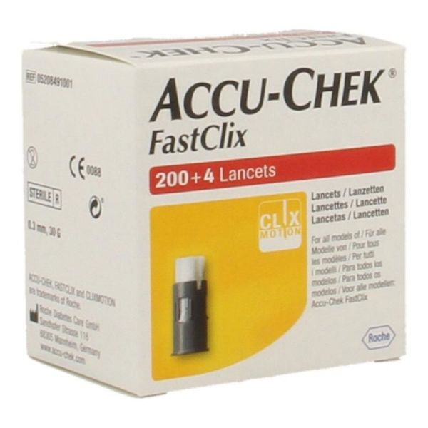 Accu-Chek FastClix Lancettes pour stylo autopiqueur x204