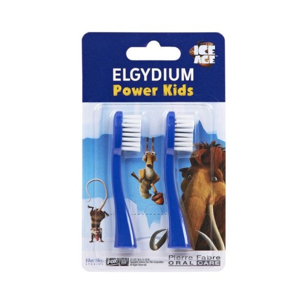 Brosse à dents Electrique enfant Elgydium Power Kids recharge x2