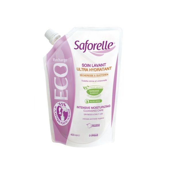 Saforelle Soin Lavant Ultra-hydratant Recharge 400ml