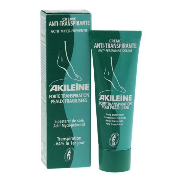 Akileine Crème Anti-transpirante et prévention mycose 50ml