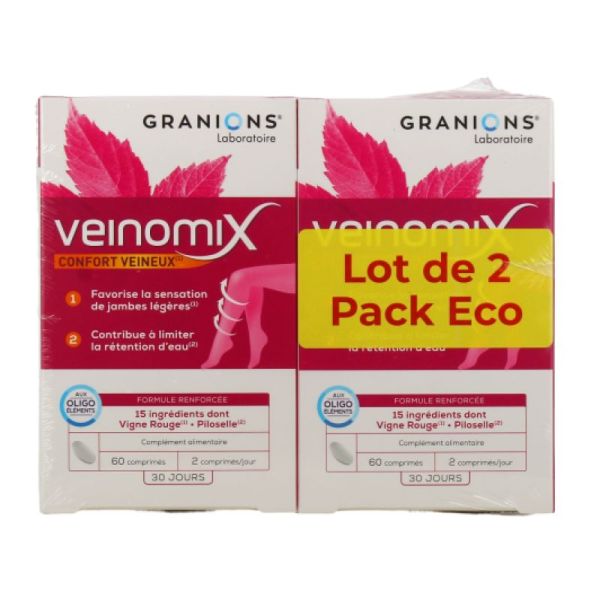 Granions Veinomix lot 2x60 comprimés