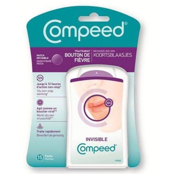 Compeed Patch invisible Bouton Fièvre x15 patchs