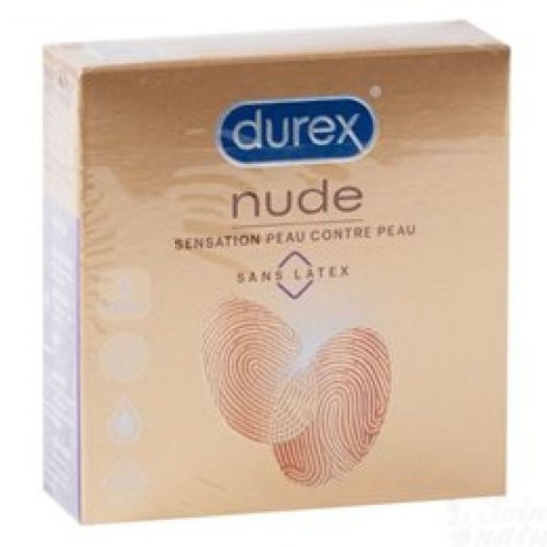 Durex Nude Préservatifs sans latex x2