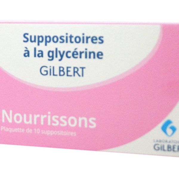 Gilbert Glycérine Suppositoires Nourrisson x10