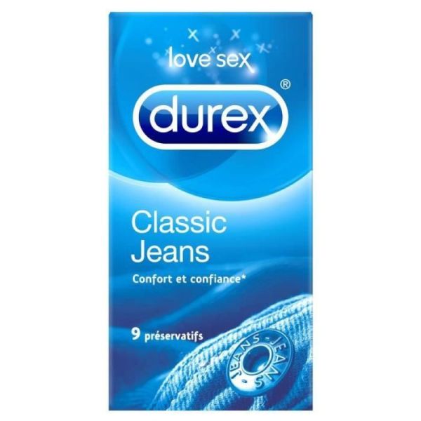 Durex préservatifs Classic Jeans x9