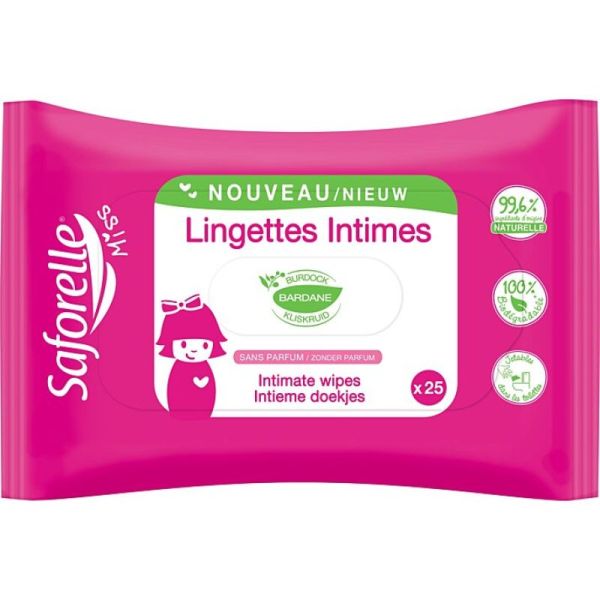 SAFORELLE MISS LINGETTES INTIMES X25