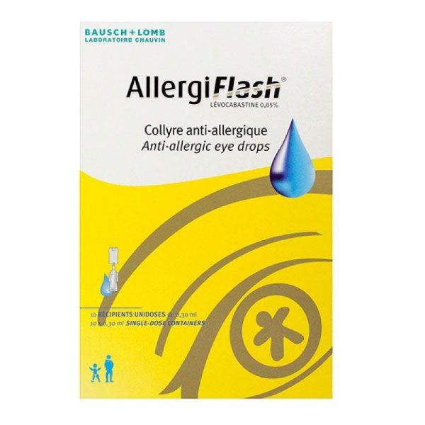 Allergiflash 0,05% Collyre Unidose anti-allergique x10