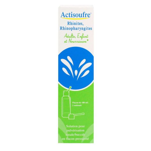 Actisoufre Pulverisation Nasal/buccal 100ml