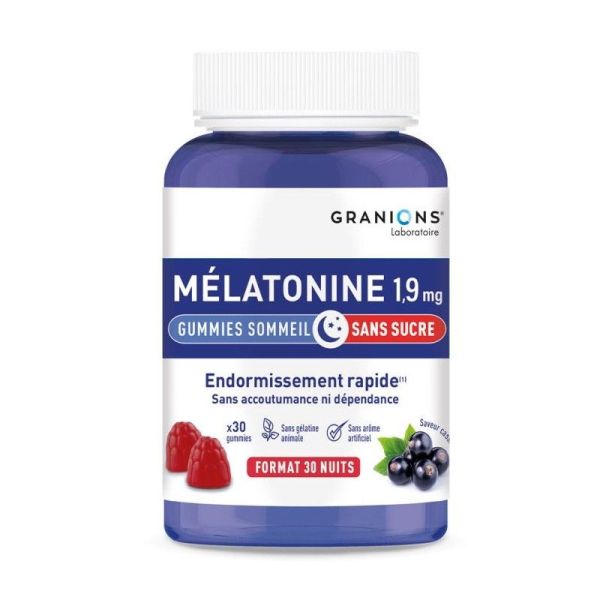 GRANIONS Mélatonine 1.9mg x60 gummies