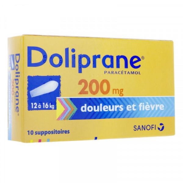 Doliprane 0mg Suppositoires X10