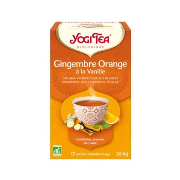 Yogi Tea Gingembre/Orange à la Vanille 17 sachets