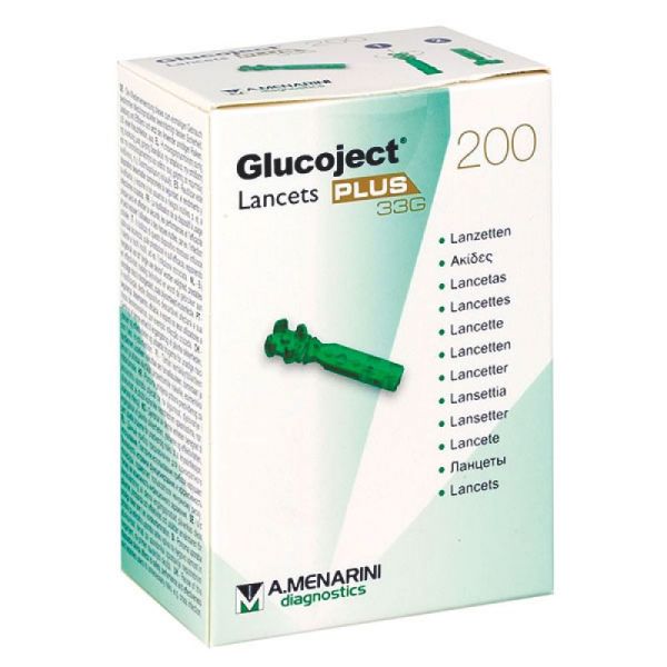 Glucoject Lancets Plus 33G x200 Lancettes