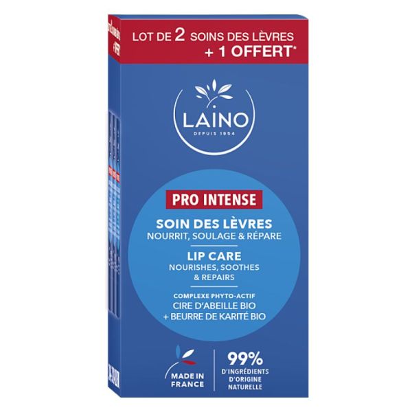 LAINO SOIN LEVRES PRO INTENSE PACK 3 TUBES