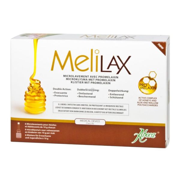 Melilax Adulte Micro constipation 10g x6 aboca