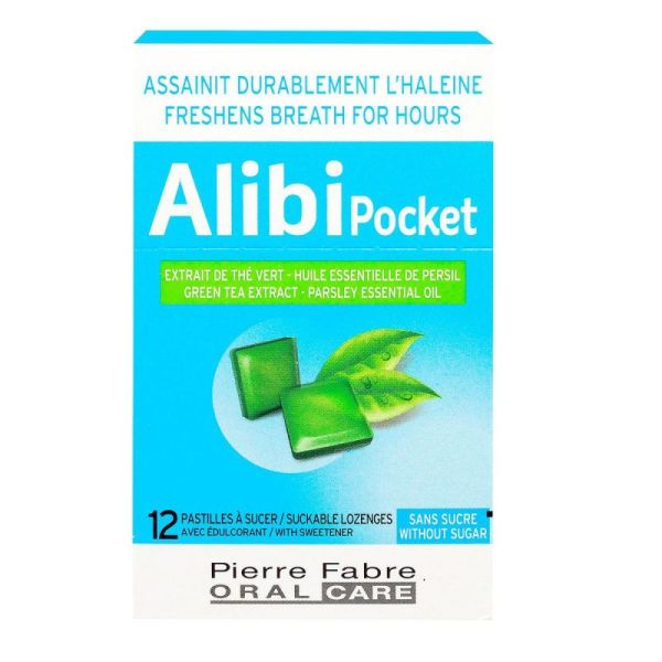 Alibi Pocket Pastilles A Sucer pour la mauvaise haleine x12