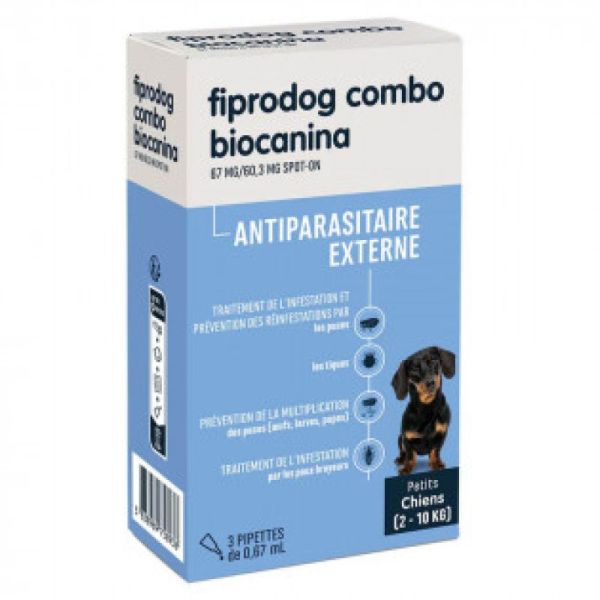 FIPRODOG COMBO PETITS CHIENS 3 PIPETTES